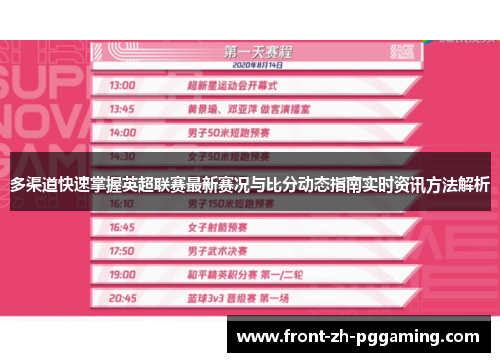 多渠道快速掌握英超联赛最新赛况与比分动态指南实时资讯方法解析